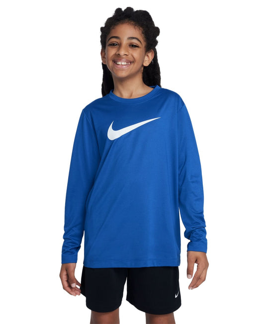 Nike Legend Dri-Fit Long-Sleeve T-Shirt Game Royal, Size S Boy