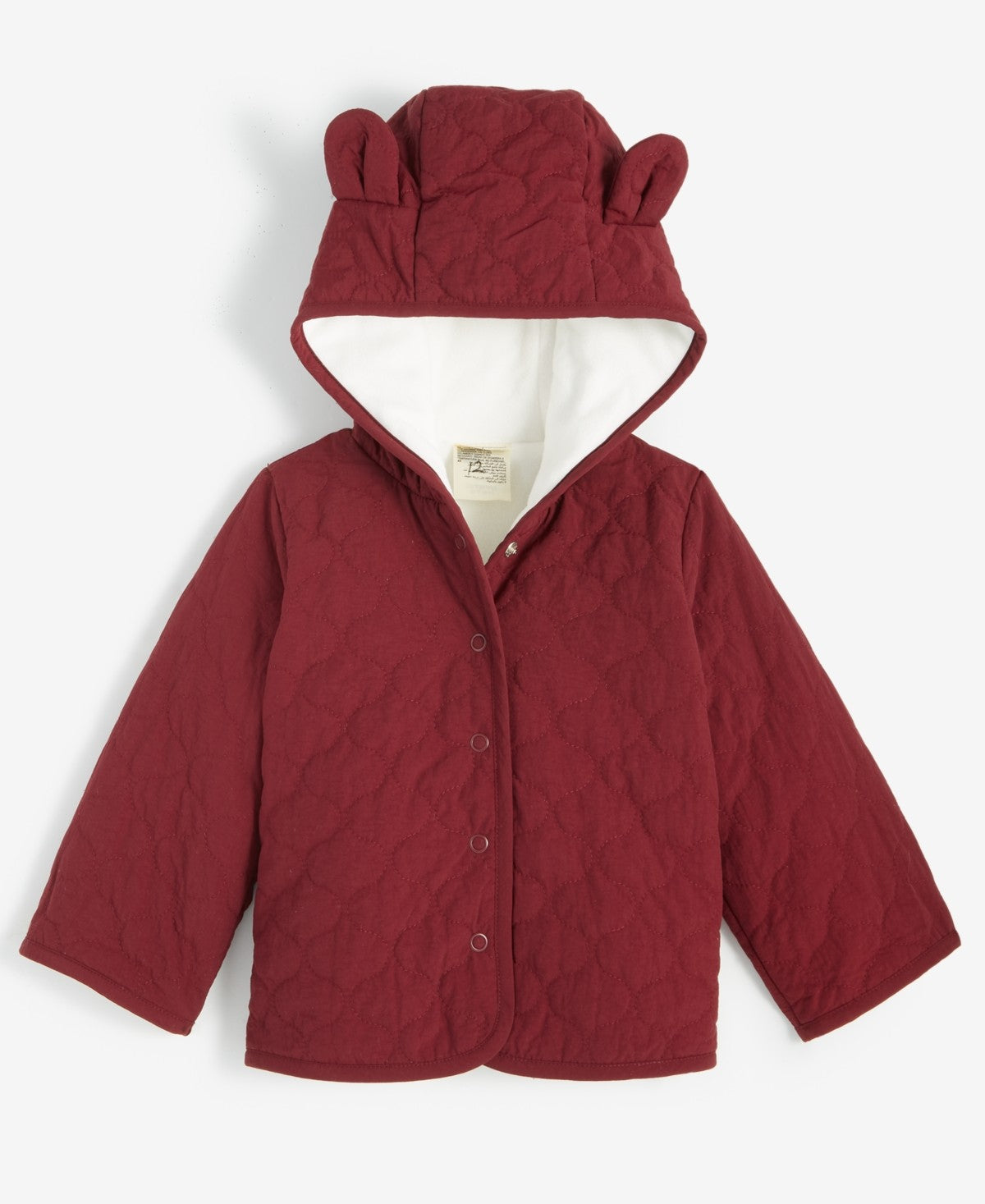 First Impressions Hooded Quilted Jacket, 3-6 Months - Scarlet Wine boys