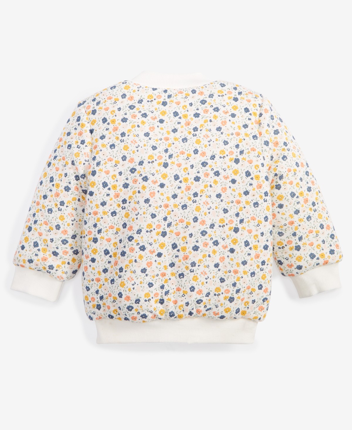 First Impressions Reversible Faux-Sherpa Jacket 0-3 Months - White girl