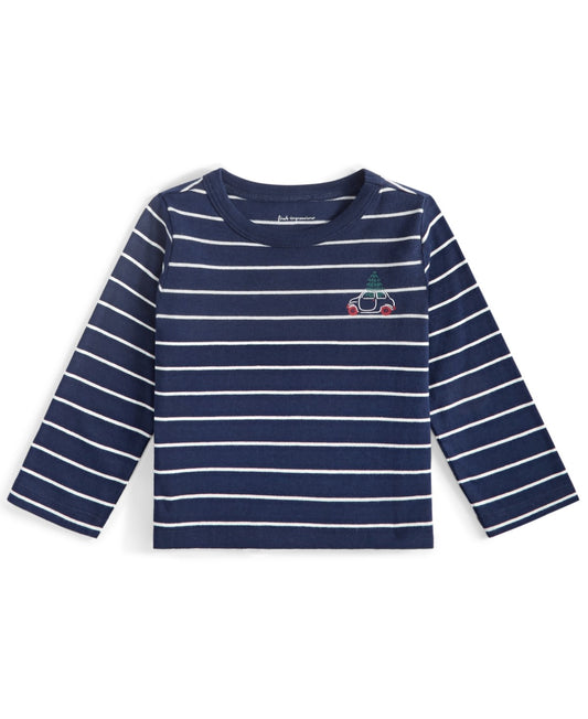 First Impressions Joey Car-Print T-Shirt 6-9 Months Navy Boy