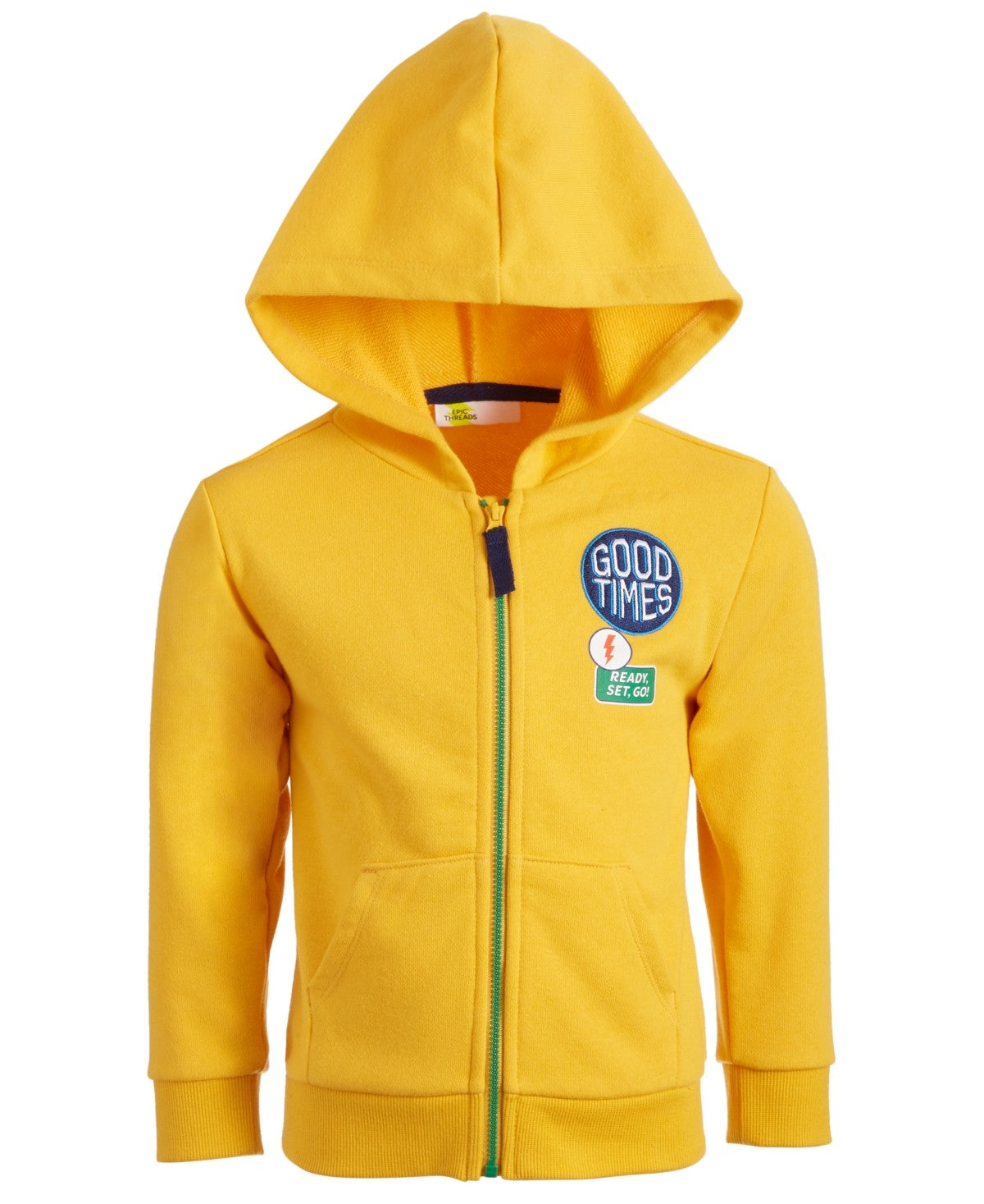 Epic Threads Toddler Boys Zip-up Hoodie 4T- Midsummer Gold