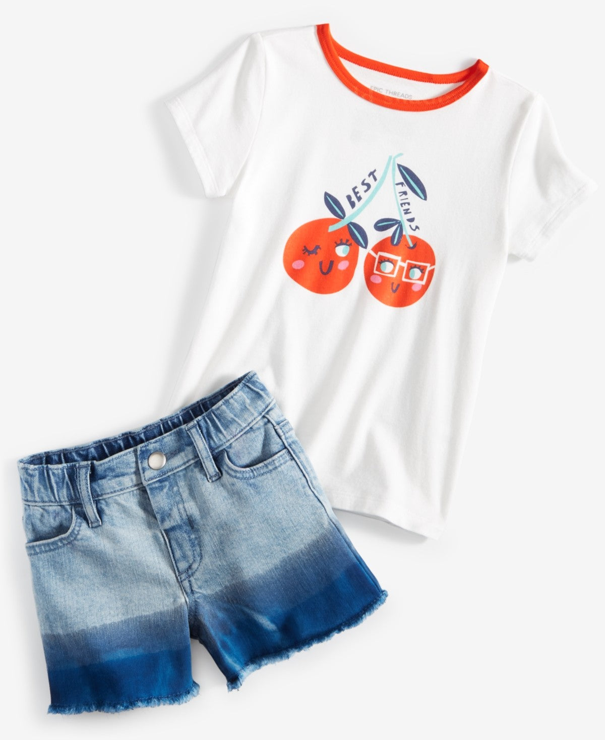 Epic Threads Toddler Girls Fressia Denim Shorts 3T - Fressia Wash