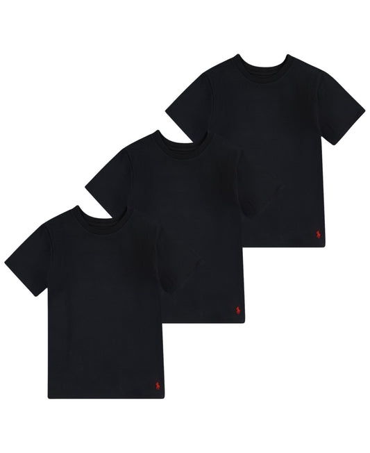 Polo Ralph Lauren Boys' Classic Fit Crew Tee XL, Pack of 3