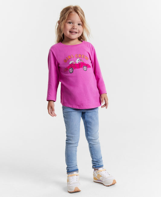 Epic Threads Girls Long-Sleeve Crew Graphic T-Shirt