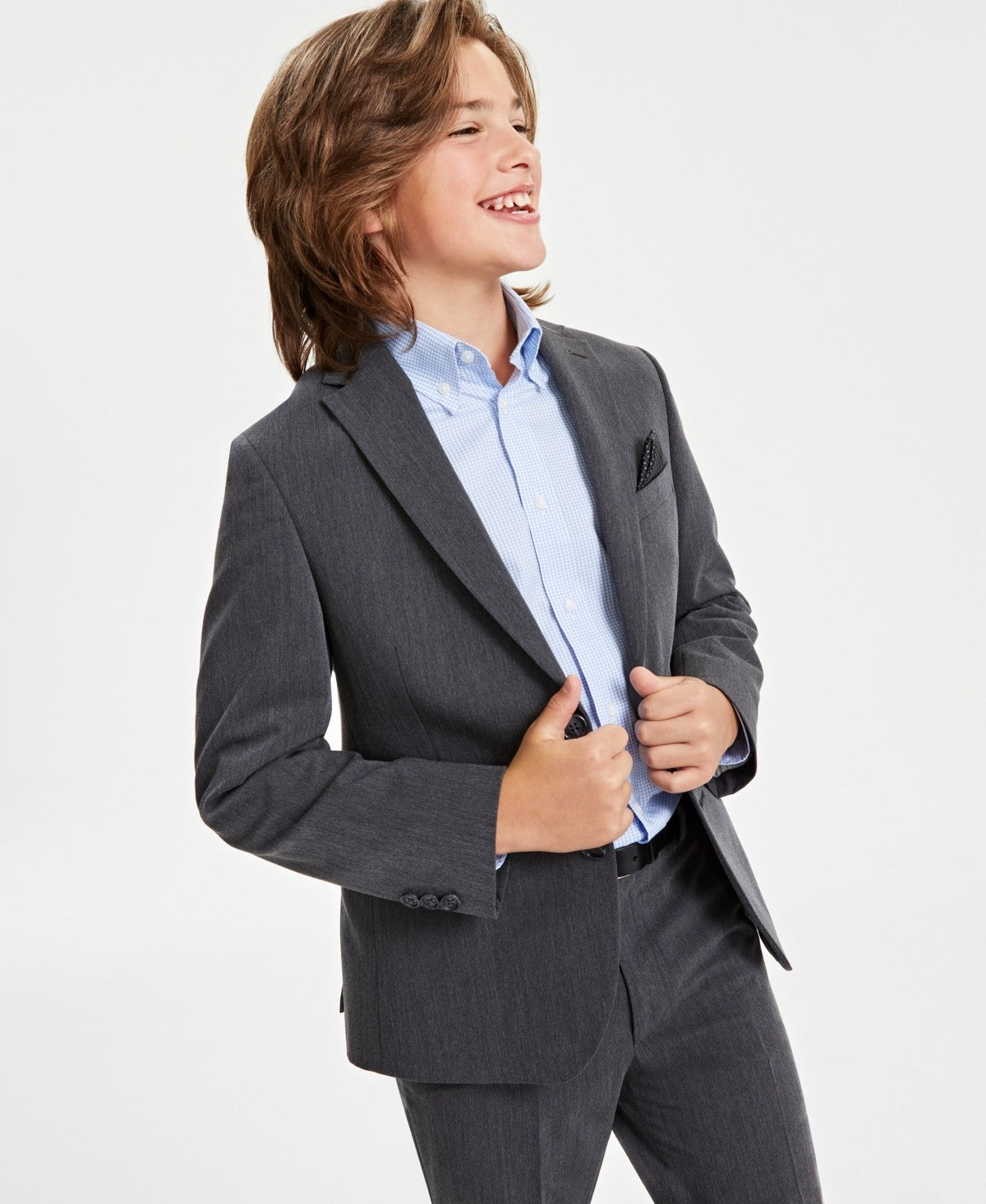 B By Brooks Brothers Classic Fit Stretch Suit Jacket, 18R Boy