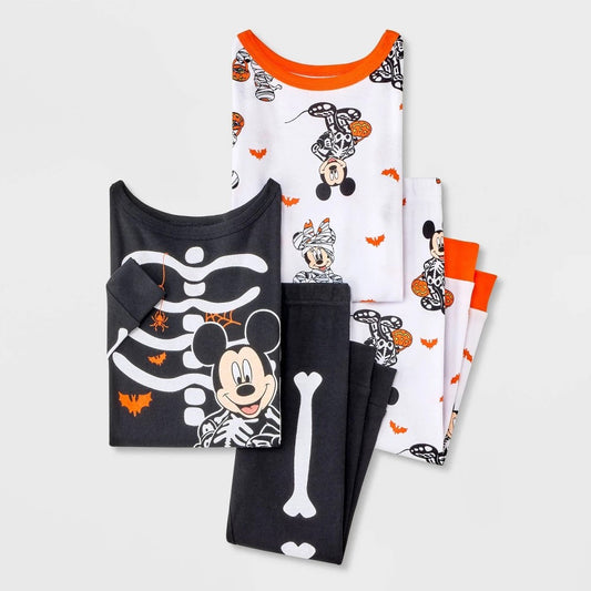 Mickey Mouse & Friends Toddler Boys Halloween Pajamas 12M 4pc