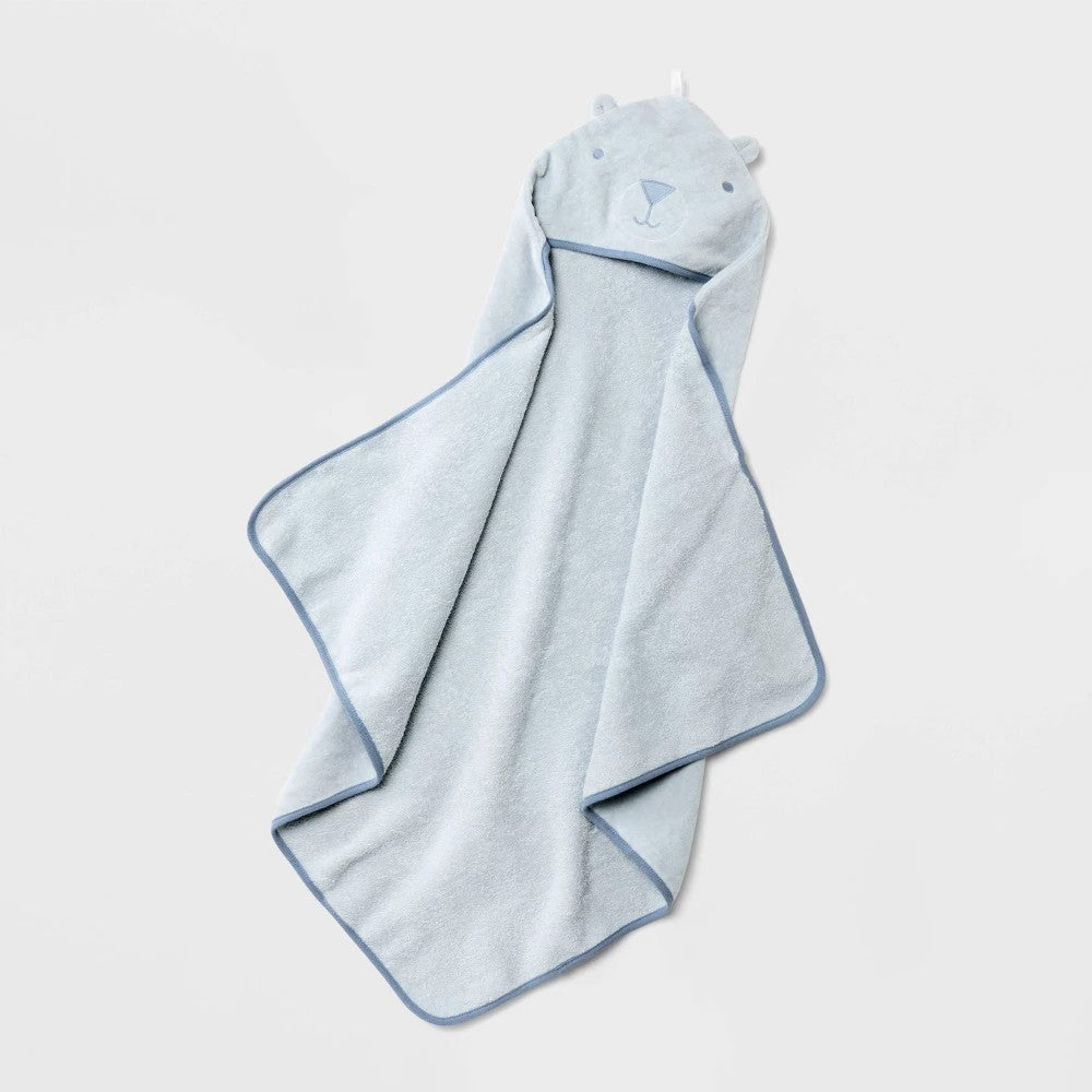 Cloud Island Baby boys Hooded Towel Blue Cotton Terry 30"x30"