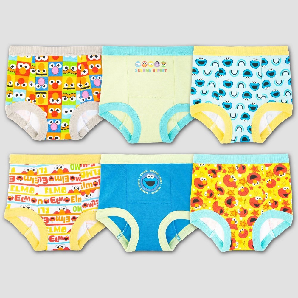 Sesame Street boys Training Underwear 3T - Pack of 6