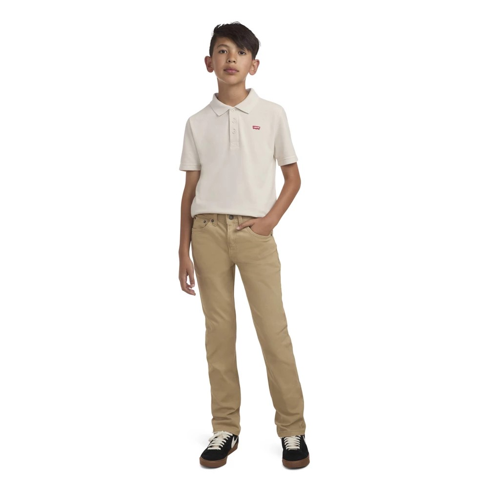Levi's Boys' 511 Slim Fit Pants Beige Size 8