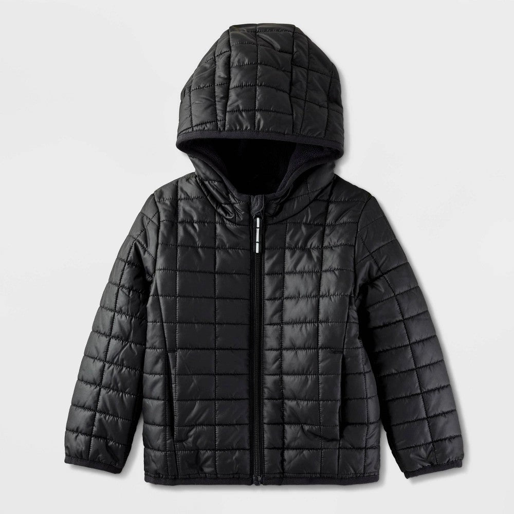 Cat & Jack Baby Puffer Jacket Black 12M Boys