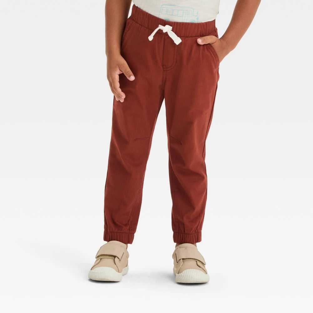 Cat & Jack Toddler Boys' Woven Pants Light Brown 5T