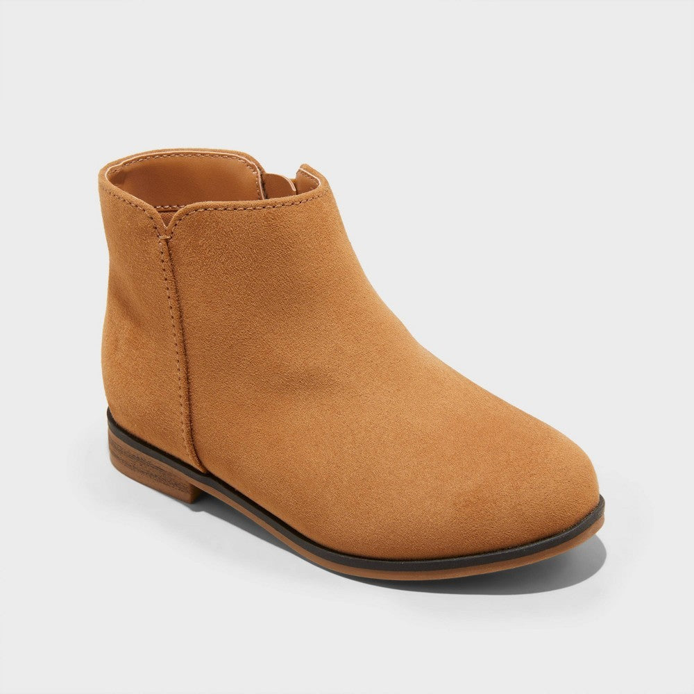 Cat & Jack Toddler Penelope Zipper Boots Cognac Size 8 Girl