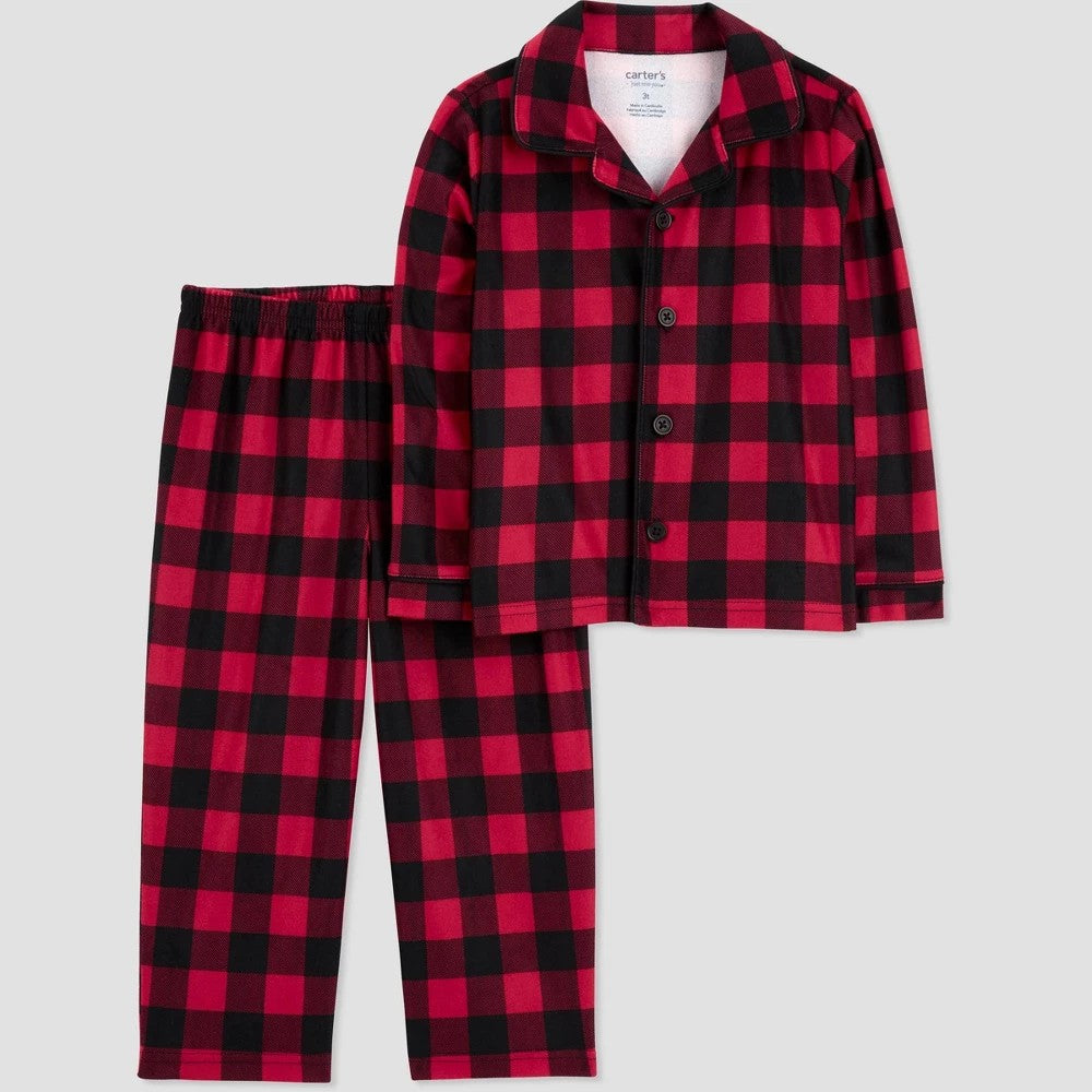 Carter's Toddler Boys' 2pc Buffalo Christmas Pajamas - 2T