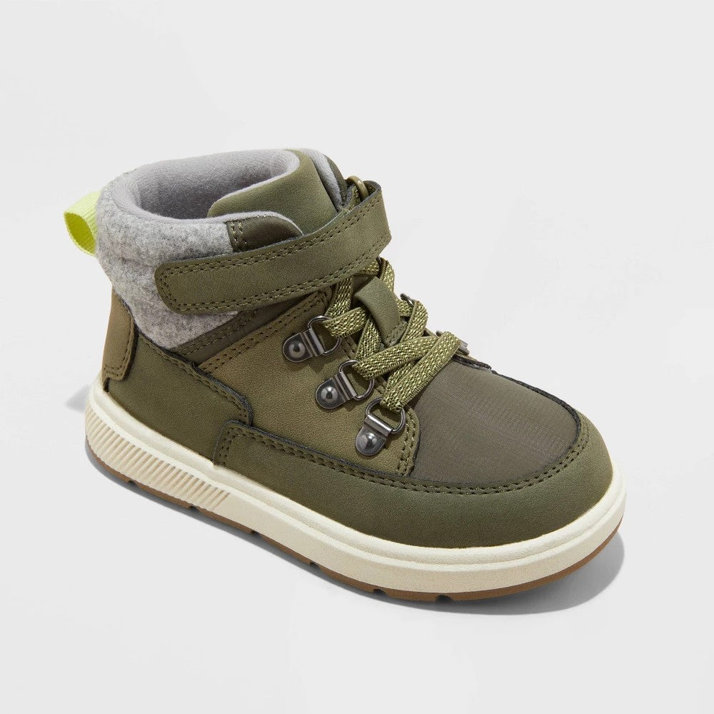 Cat & Jack baby  Felix Sneakers Boots Green boys 5T