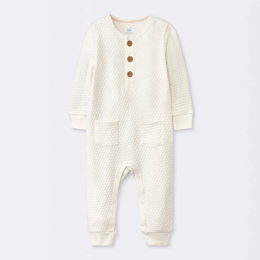 Baby Sweater Romper - Cloud Island™ Off-White 6-9M boys