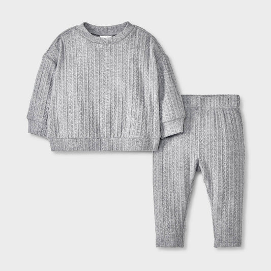 Baby Sweater Set - Cat & Jack™ Gray 12M