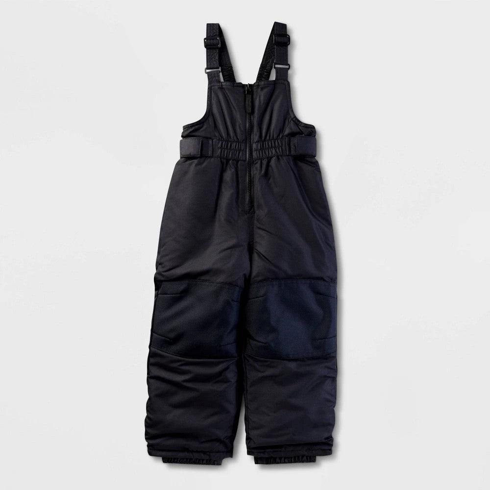 Toddler Solid Snow Bib - Cat & Jack™ Black 2T