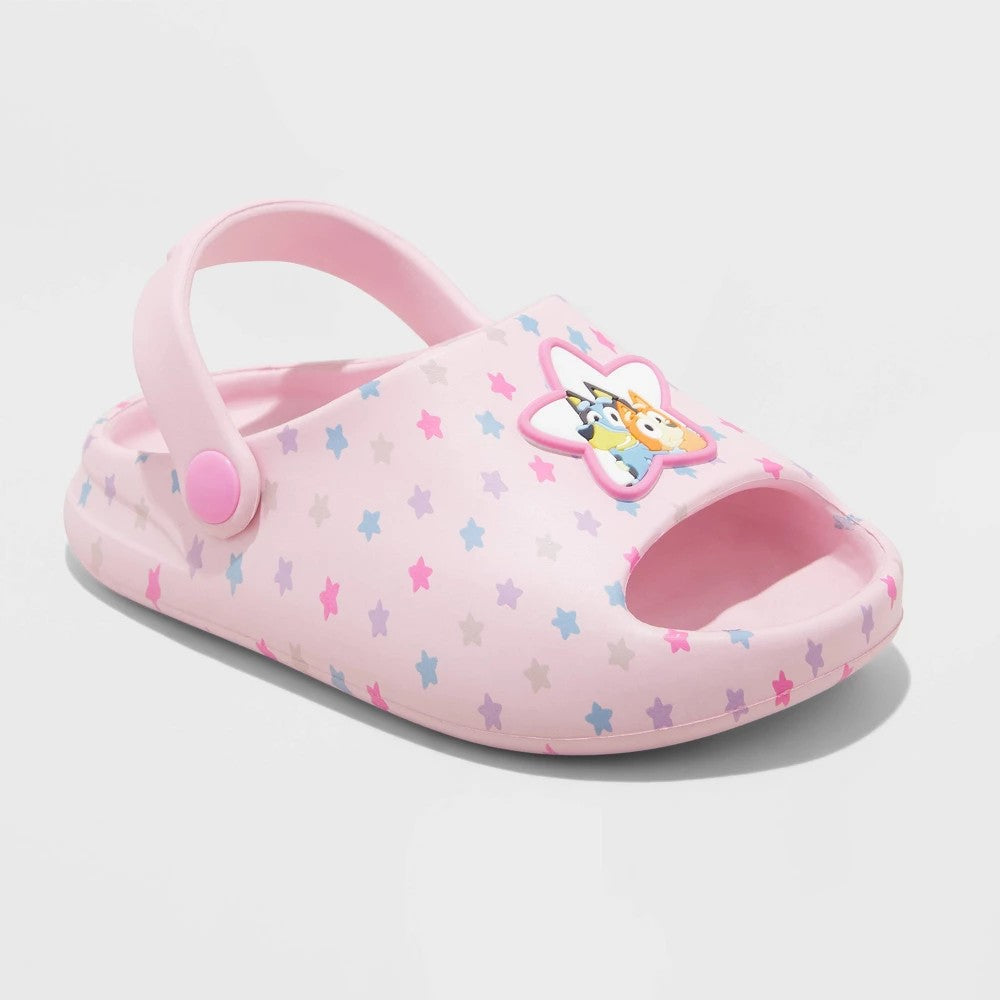 Bluey Toddler Girls' Comfort Sandals Pink Size 7T