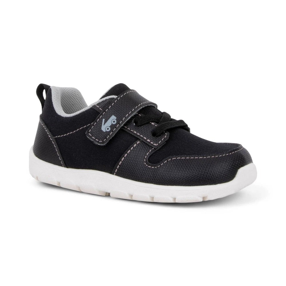 See Kai Run Basics Toddler Tenny Sneakers - Black 11T: Machine Washable, Hook and Loop Closure, Non-Marking Outsole - Boy