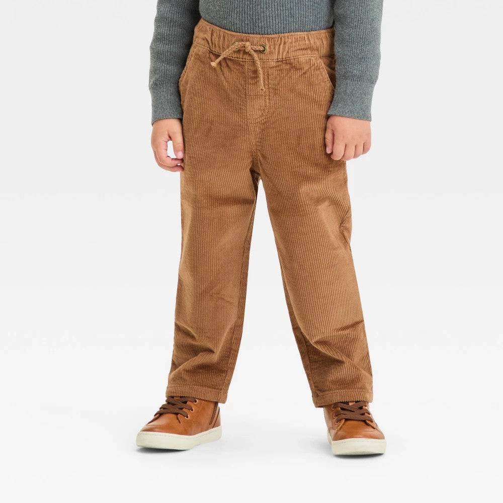 Cat & Jack Toddler Boys' Corduroy Pants Brown Size S