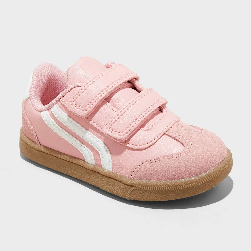 Cat & Jack girl Dakota Retro Court Sneakers Pink 12