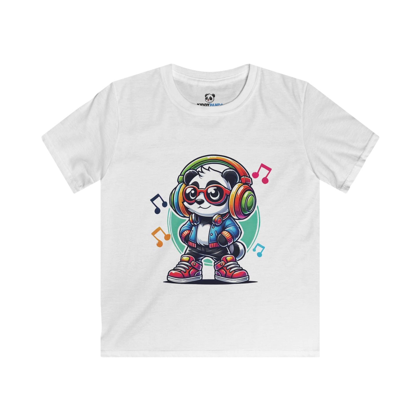 Rockin' Panda Vibes Kids Softstyle T-shirt