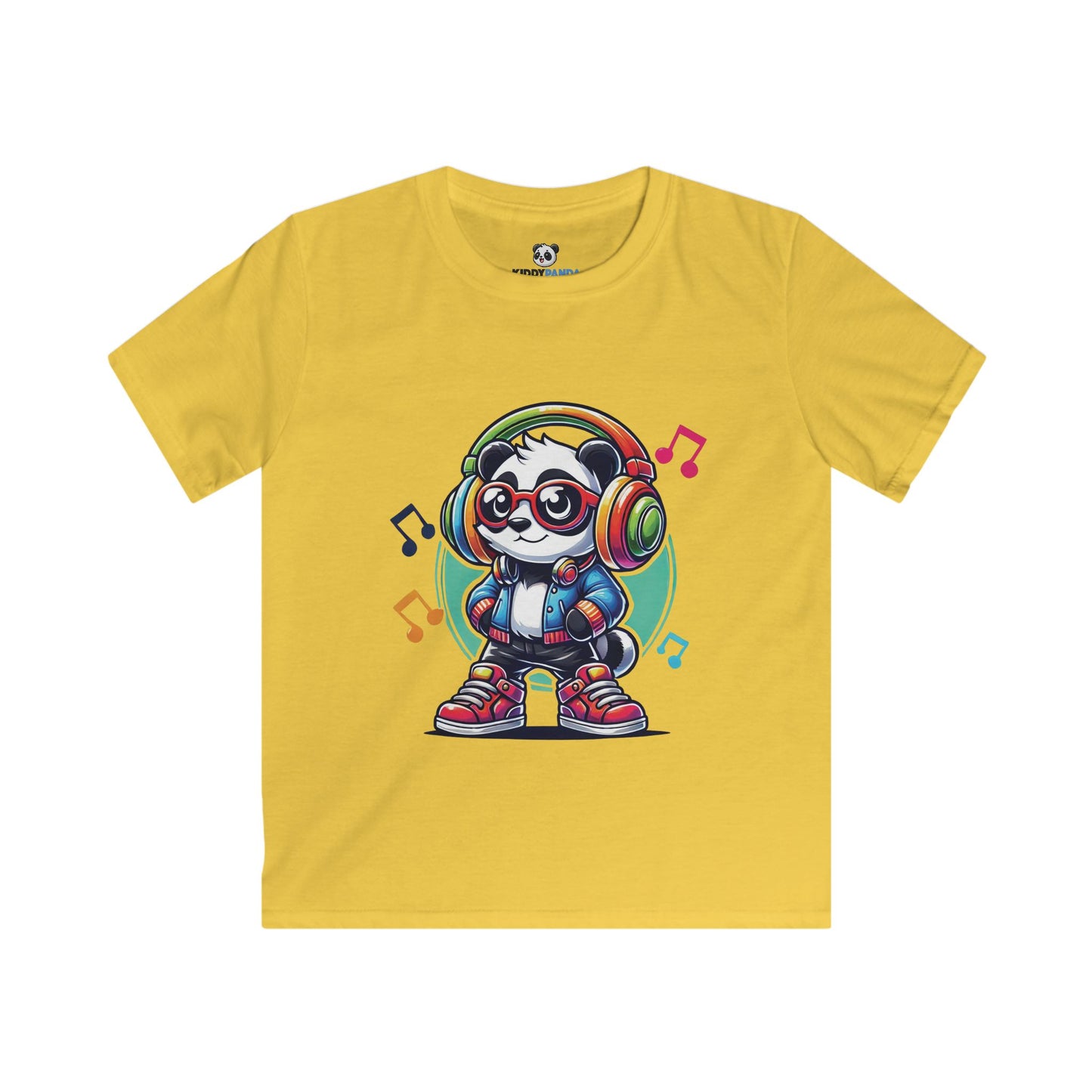 Rockin' Panda Vibes Kids Softstyle T-shirt