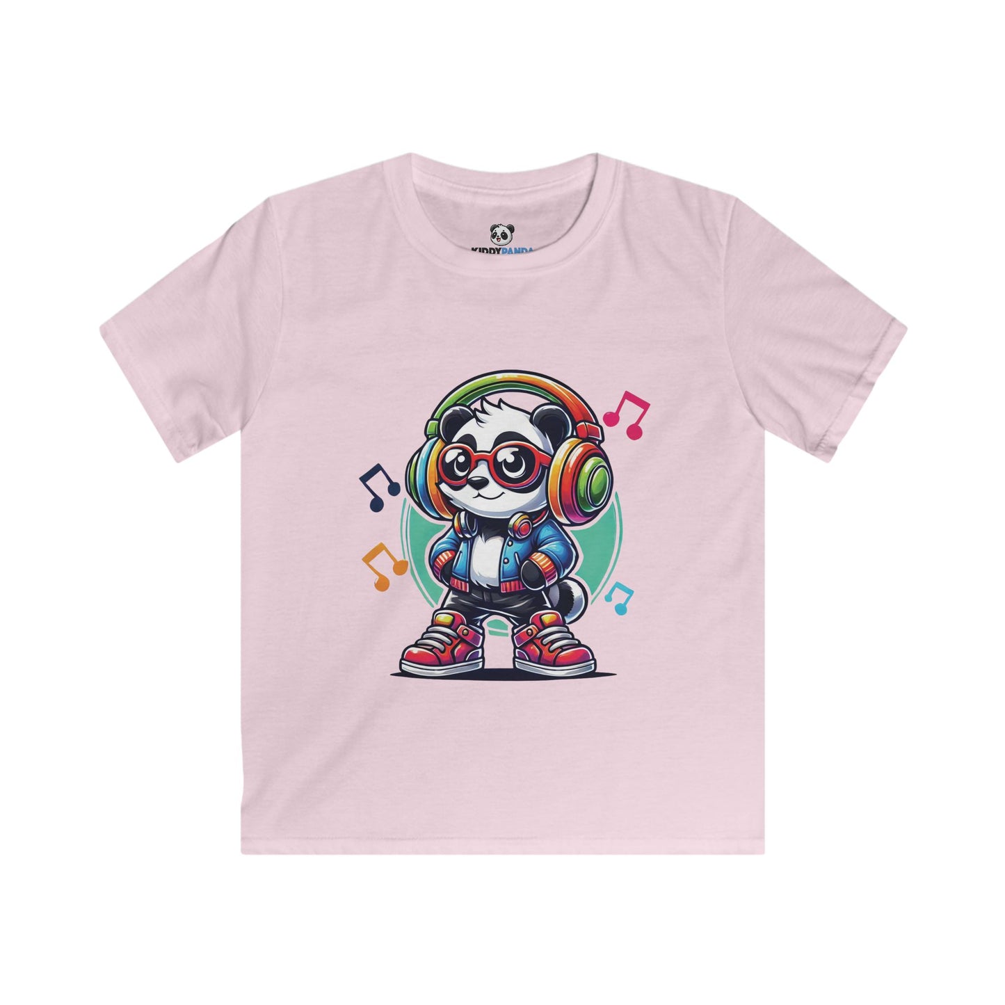 Rockin' Panda Vibes Kids Softstyle T-shirt