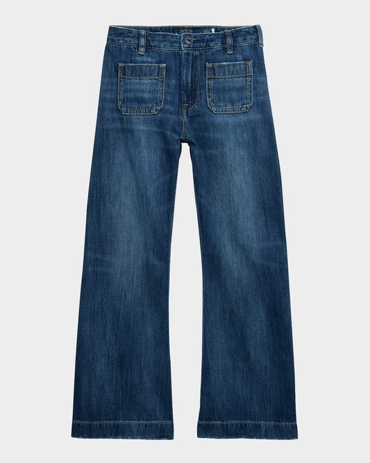 Polo Ralph Lauren Girls Wide-Leg Jeans - Size 7