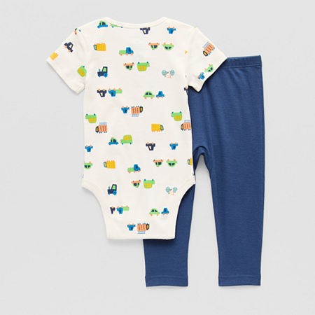Okie Dokie Baby Boys 2-Pc. Pant Set, 18 Months, Blue