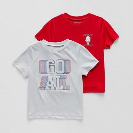 Okie Dokie Toddler Boys 2T Graphic T-Shirt, Red