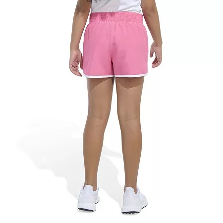 Adidas Girls Woven Athletic Shorts, Medium
