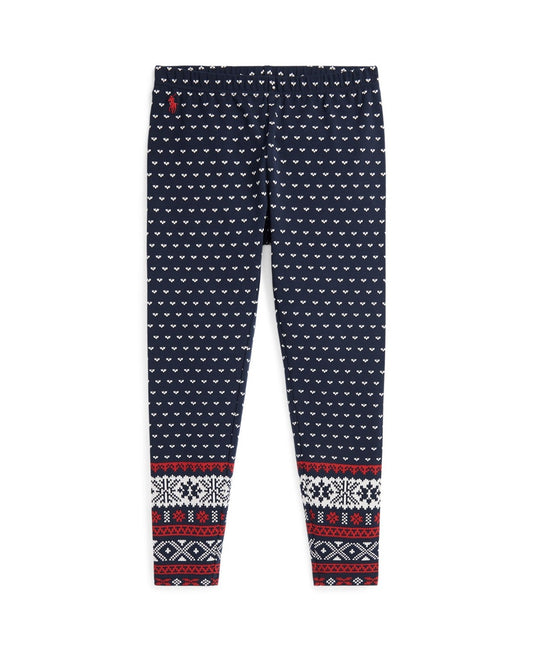 Polo Ralph Lauren Girl Fair Isle Stretch Jersey Legging Pant Sizes 16