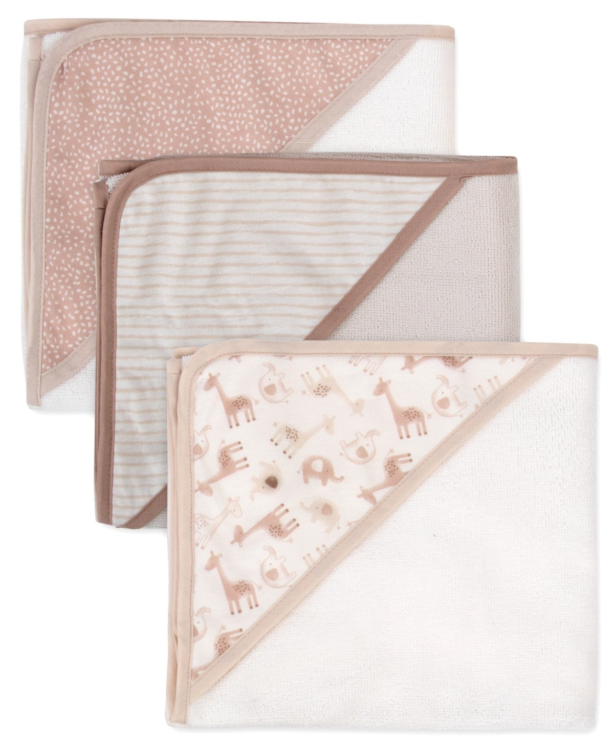 Jessica Simpson Baby Boys 6-Piece Hooded Towel Set - Taupe