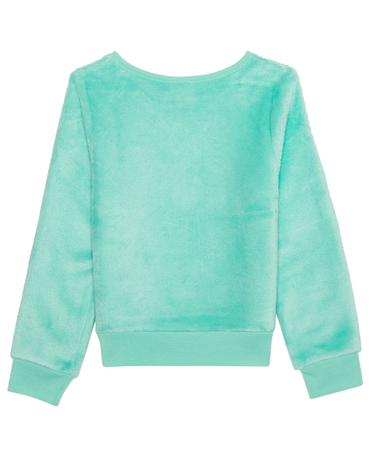 Disney Princess Girls Long Sleeve Plush Sweatshirt 6X- Blue girl