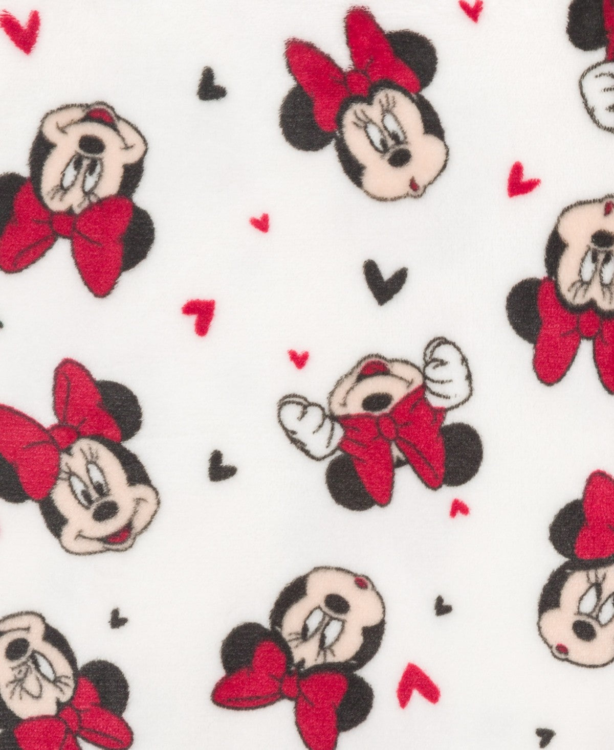 Disney Minnie Heart Plush Sweatshirt White - Size L girl