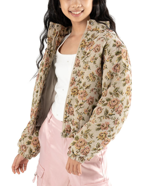 Stella 88 Tapestry Bomber Jacket Olive, Size M  girl