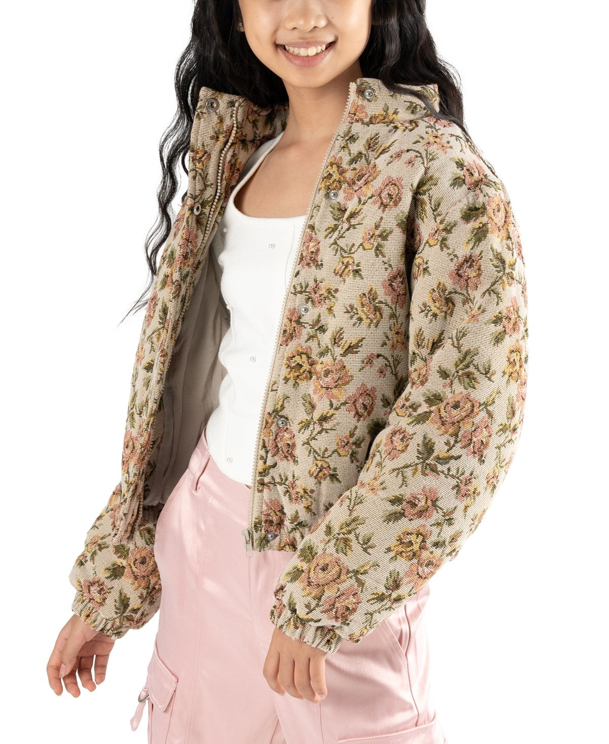 Stella 88 Tapestry Bomber Jacket Olive, Size M  girl