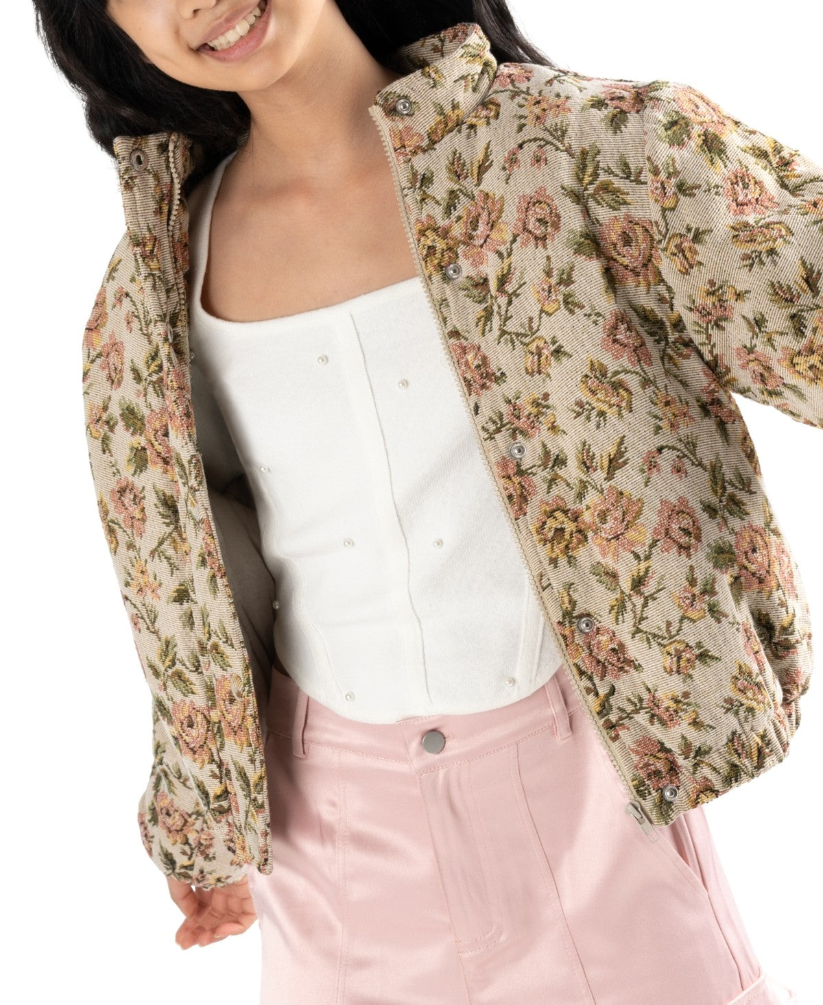 Stella 88 Tapestry Bomber Jacket Olive, Size M  girl