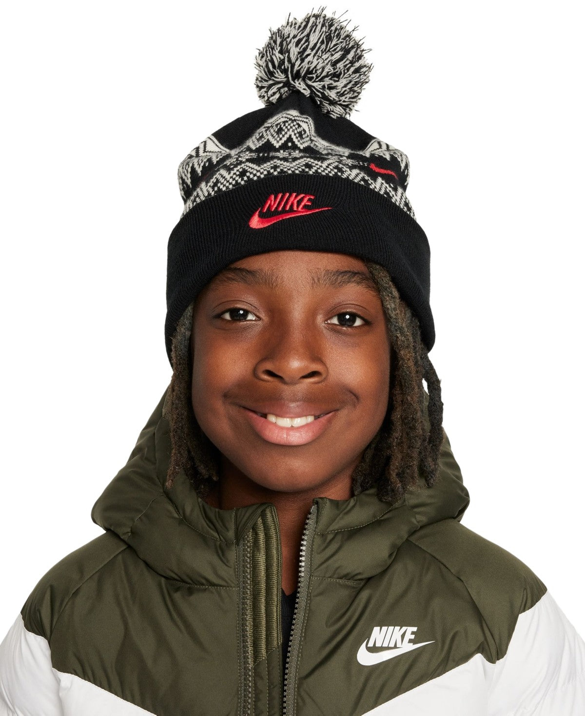 Nike Peak Pom Beanie Black One Size Unvr