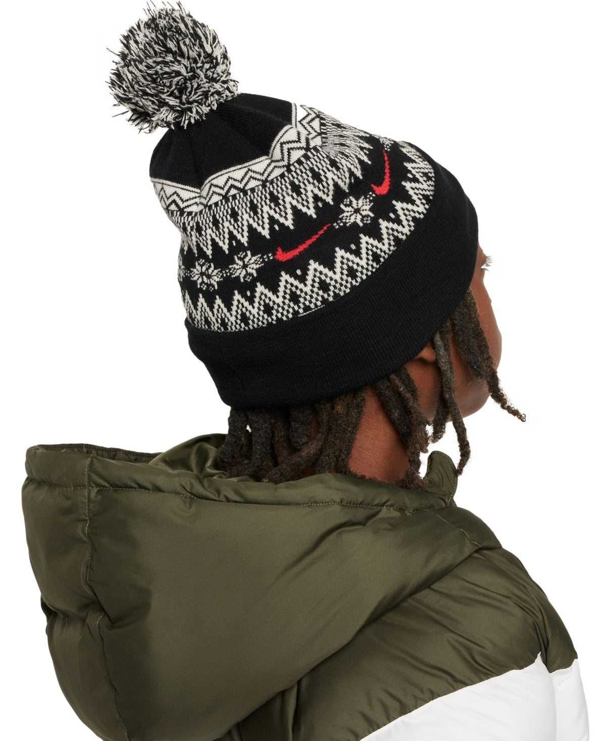 Nike Peak Pom Beanie Black One Size Unvr