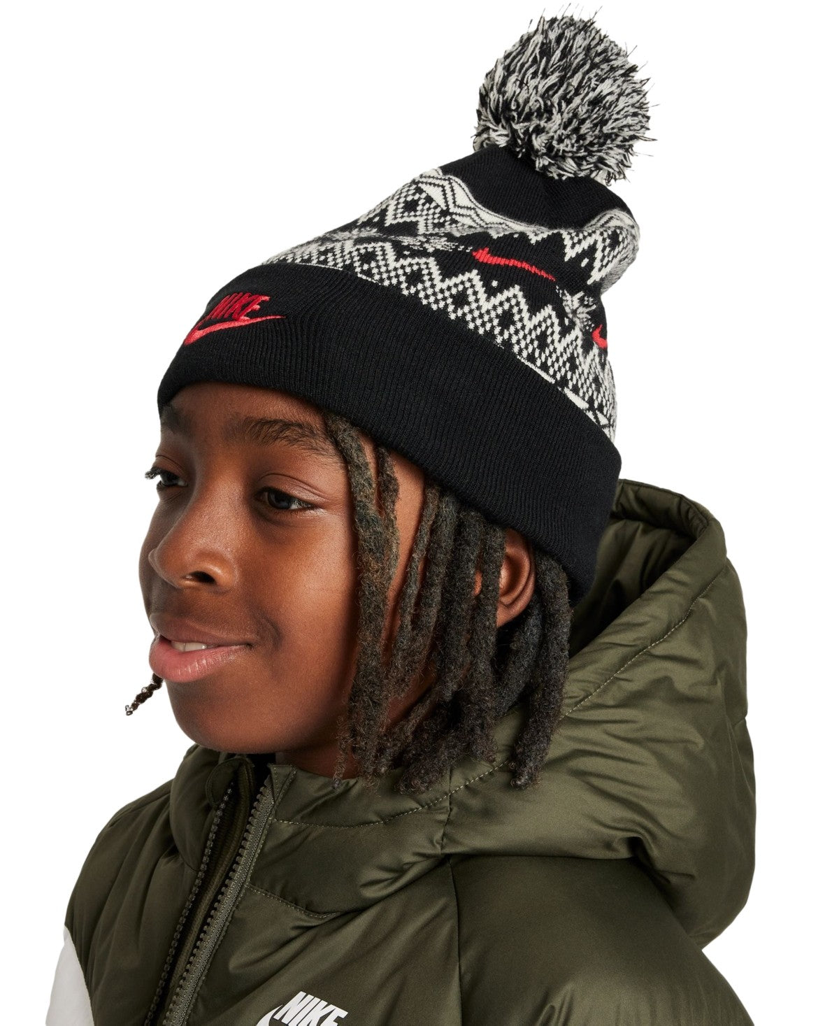 Nike Peak Pom Beanie Black One Size Unvr