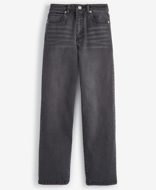 With Jules Vintage Wash Bootleg Jeans Black, Size XL girl