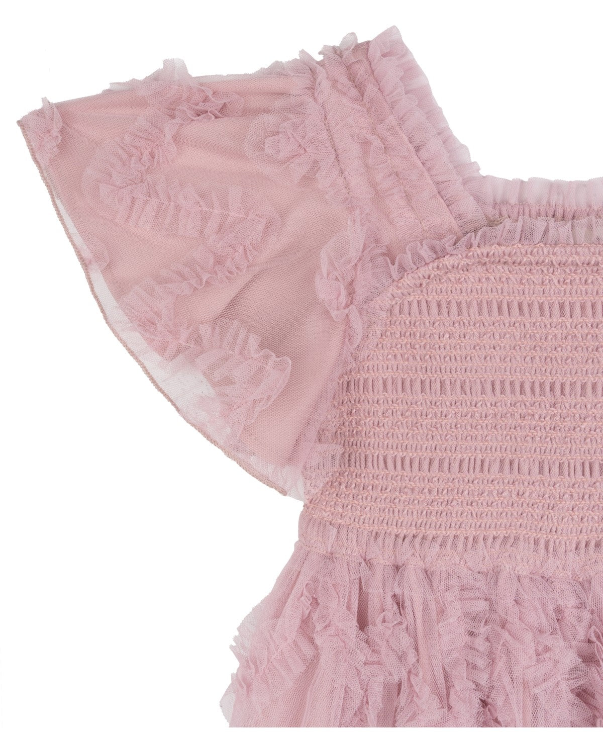 Rare Editions Soutache Smocked Dress Blush, Size 6X girl