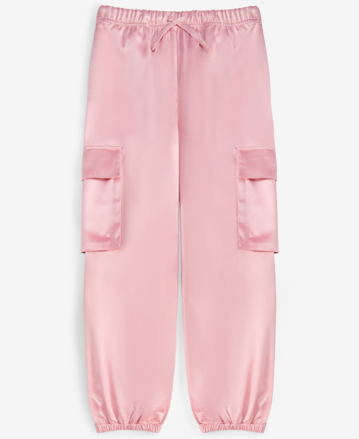 Epic Threads Girls Satin Cargo Joggers, Size L (14/16)