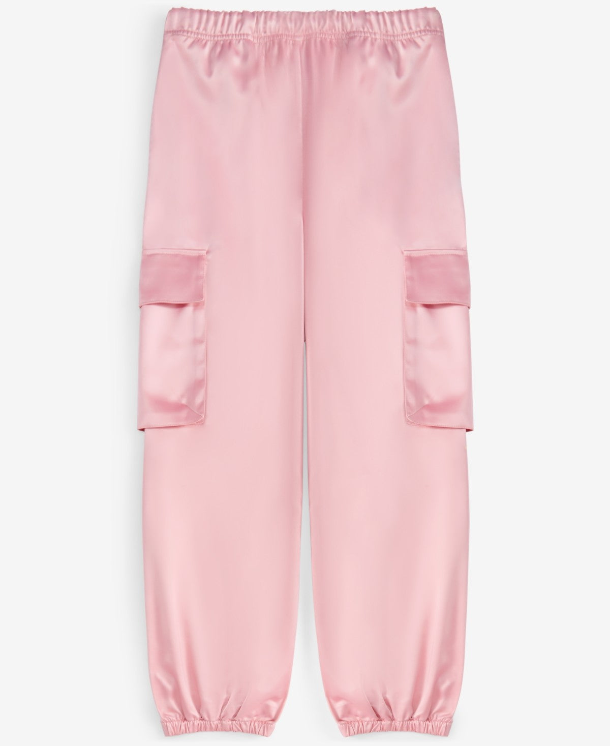 Epic Threads Girls Satin Cargo Joggers, Size L (14/16)