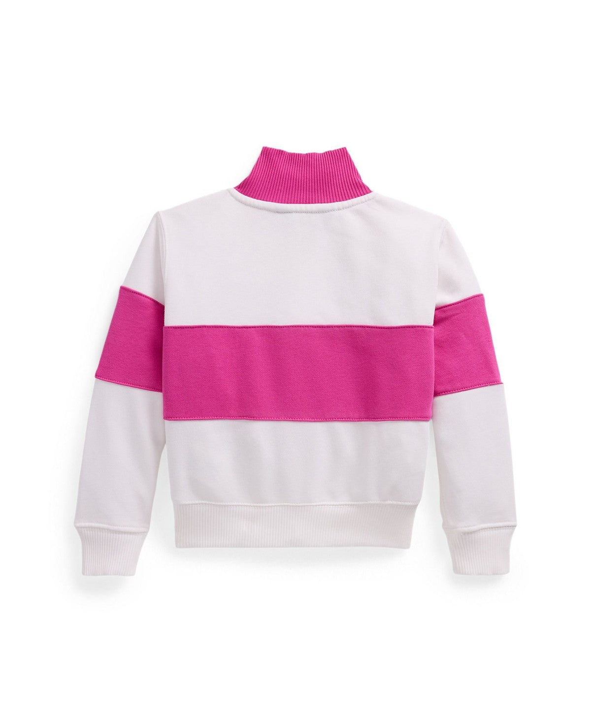 Polo Ralph Lauren Girls' Quarter-Zip Sweatshirt 6X- Belmont Pink