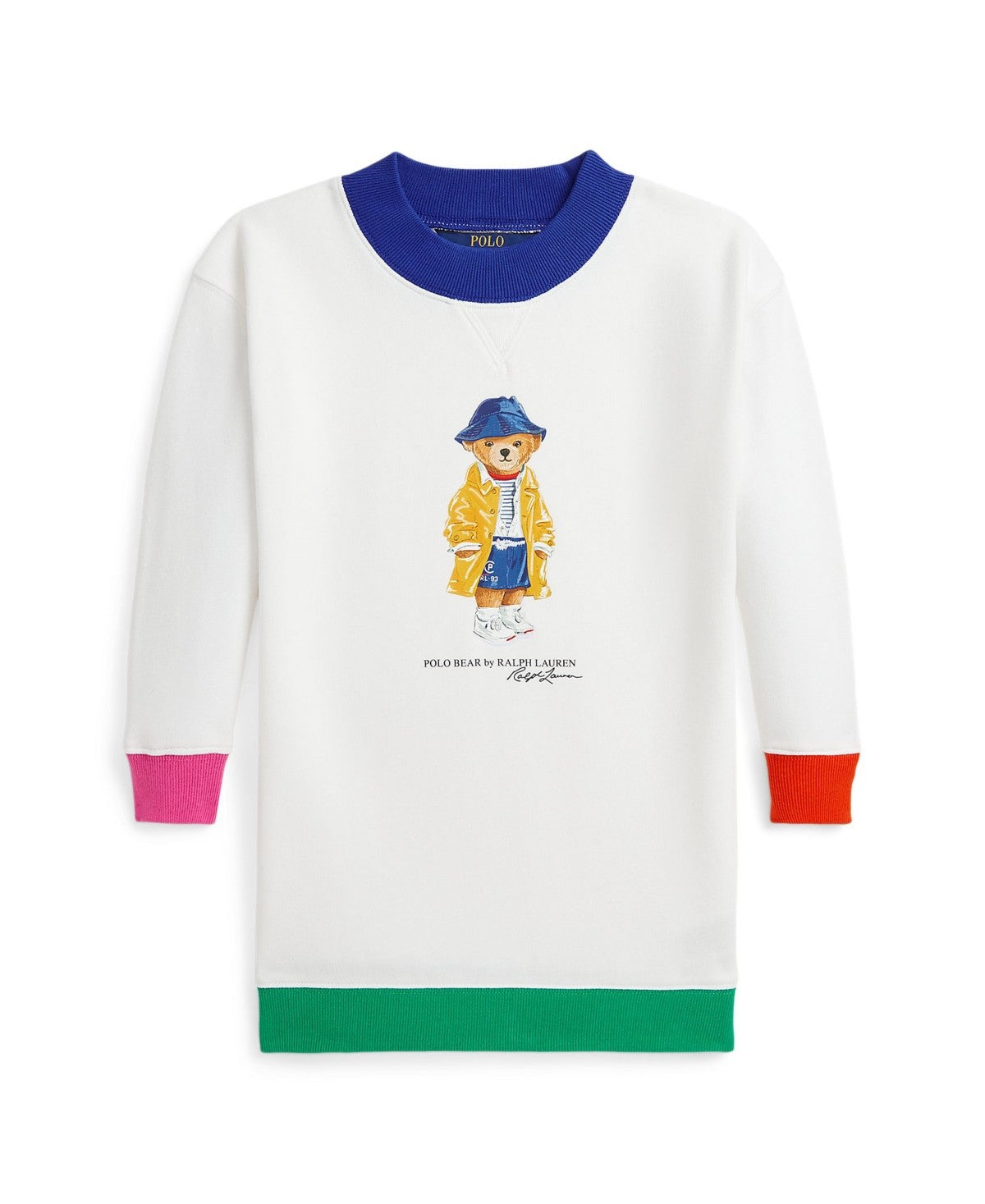 Polo Ralph Lauren Girls Polo Bear Fleece Dress, Size 3T