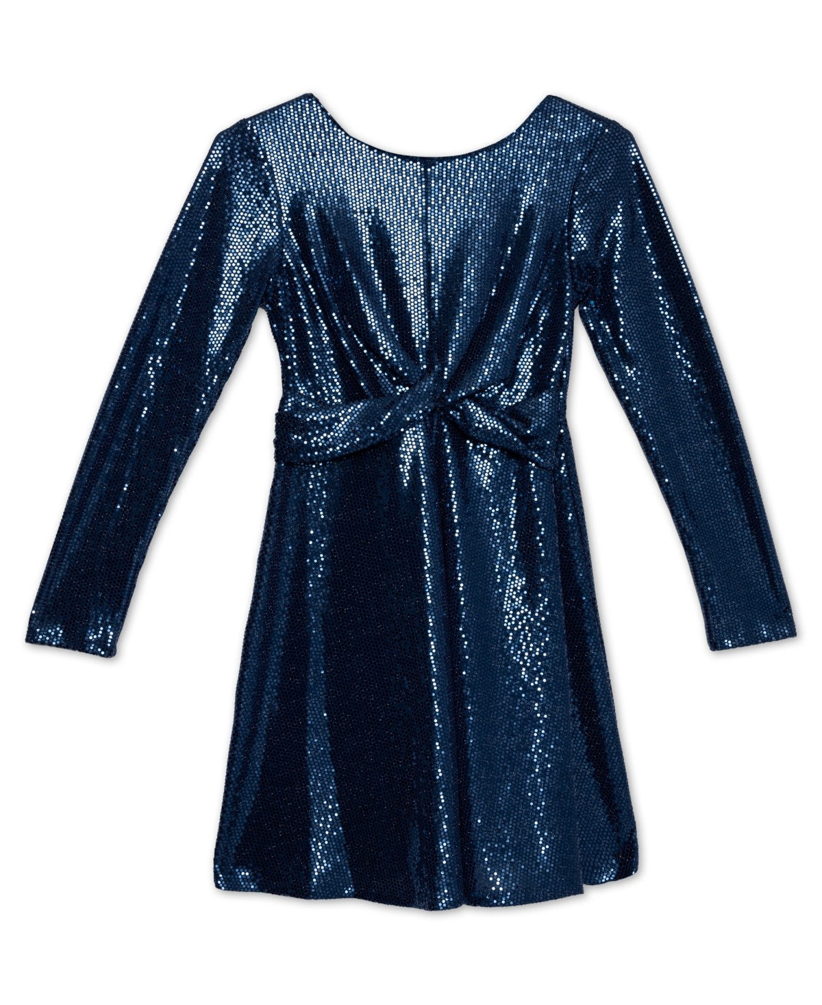 Speechless Navy Disco Dot Dress - Long Sleeve, Size 10 girl