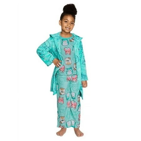 Character Girls 3-Piece Robe & Pajama Set Size 4